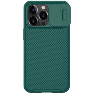 Θήκη Πλαστική Nillkin Camshield Pro Apple iPhone 13 Pro Πράσινο Σκούρο