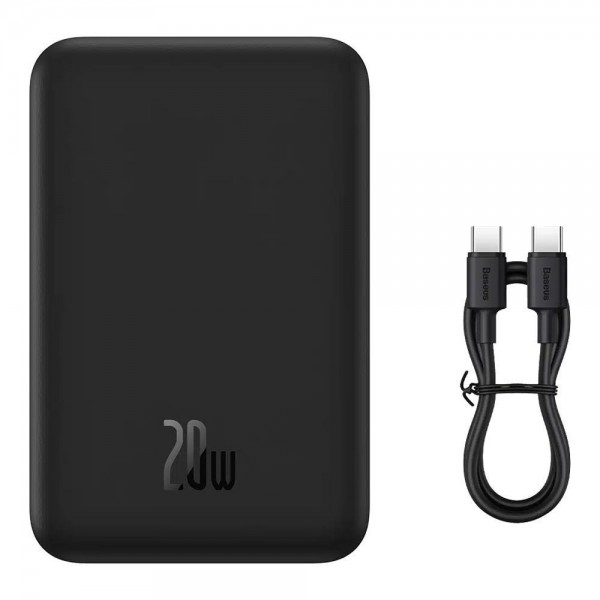 Powerbank Baseus Magnetic Mini MagSafe 20000mAh 20W με καλώδιο Type-C Μαύρο