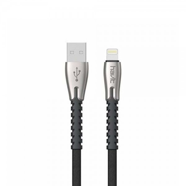 Καλώδιο Flat Havit H6101 USB 2.0 σε Lightning 1Μ Μαύρο