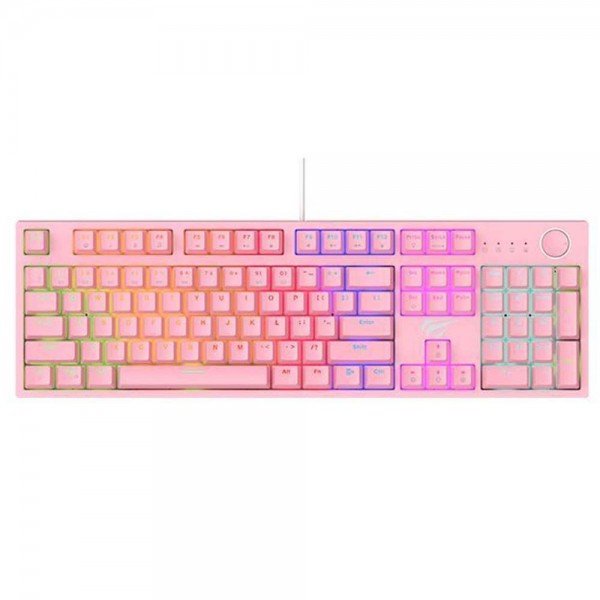 Gaming πληκτρολόγιο - Havit KB871L (PINK) Ροζ
