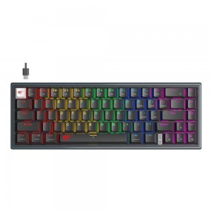 Gaming Μηχανικό Πληκτρολόγιο 60% Havit KB874L με Custom διακόπτες και RGB φωτισμό (Αγγλικό US) Μαύρο
