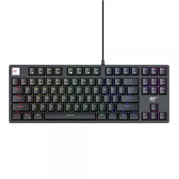 Gaming Μηχανικό Πληκτρολόγιο Havit KB890L με RGB φωτισμό (Αγγλικό US) Μαύρο