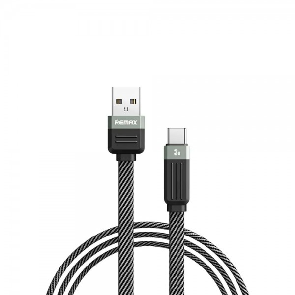 Καλώδιο Remax RC-C086 Janker Series Braided 3A|Fast Charge USB-A to Type-C Μαύρο