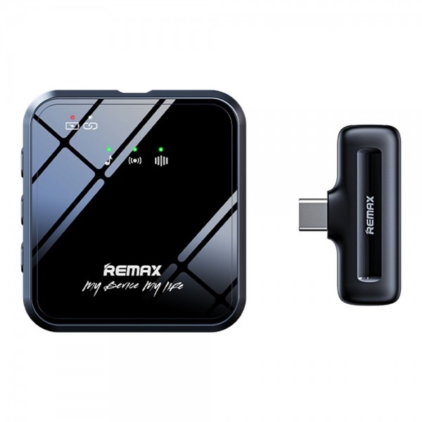 Remax Ασύρματο Μικρόφωνο 1-in-1 K11 Square Type-C Μαύρο