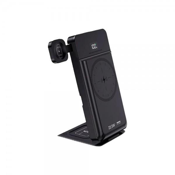 REMAX Ασύρματο Power-Bank 5-σε-1 10000mAh 15W RPP-D3 Μαύρο