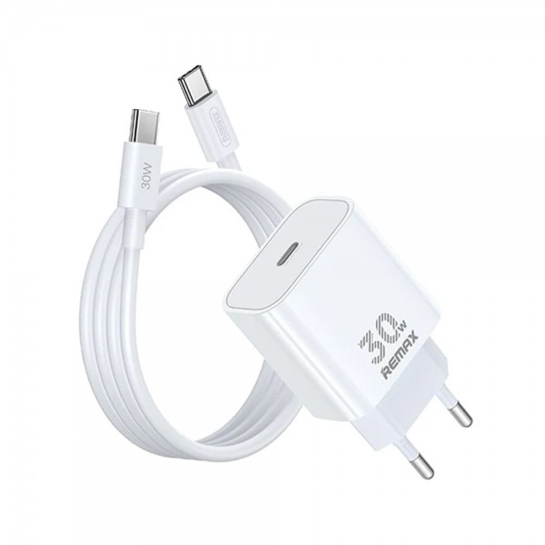 Φορτιστής REMAX Figen Series GaN Charge RP-U71 30W 1C με Καλώδιο Type C Λευκό