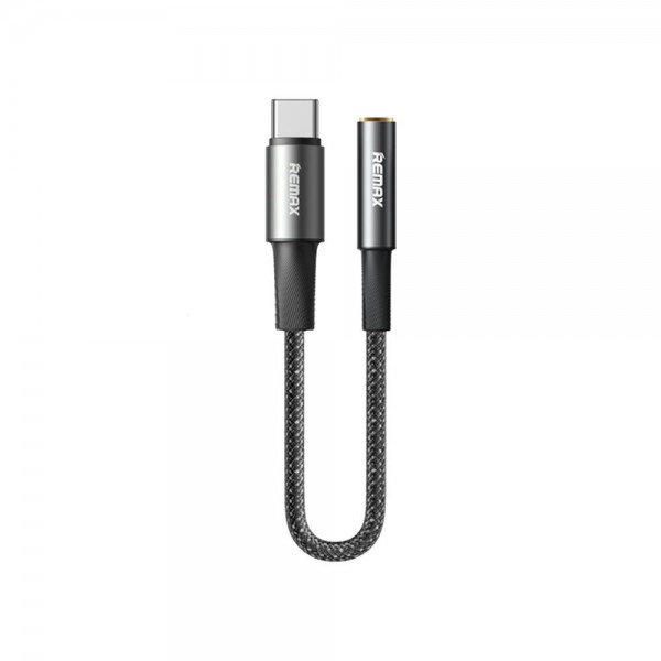 REMAX Velocity CB08 Μετατροπέας Type-C σε 3.5mm Jack Female 0.12M Μαύρο