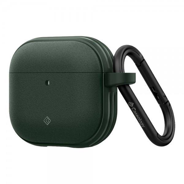Θήκη Spigen Caseology Vault για AirPods 4 Πράσινο Σκούρο