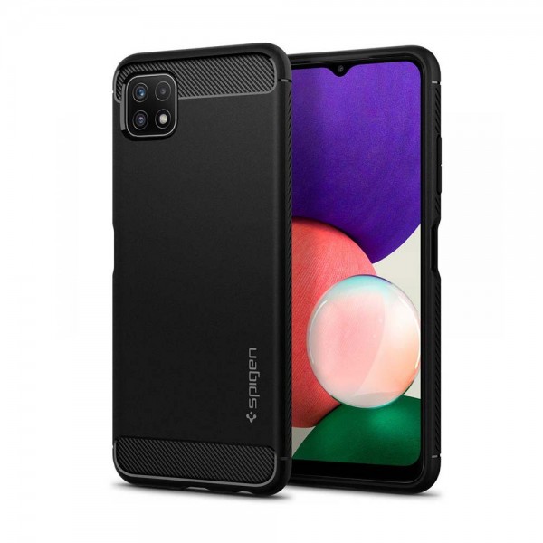 Spigen Rugged Armor Samsung Galaxy A22 5G Matte Black
