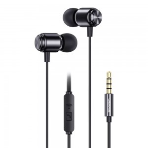 USAMS - Stereo Earphones EP-44 (US-SJ548) - In-ear, Jack 3.5mm, 1.2m - Black