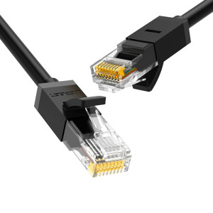 Ugreen - Ethernet Cable (60545) - Pure Copper Plated with Gold UTP Cat 6 Cable, 1000Mbps, 1.5m - Black