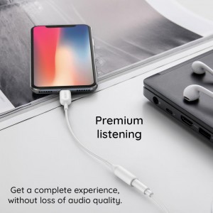 Anker - Audio Adapter (A8193H11) - Lightning to Jack 3.5mm - Black