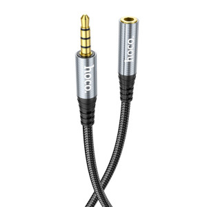 Hoco - Audio Cable (UPA20) - Jack 3.5mm, 1xMale to 1xFemale, 2m - Grey