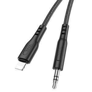 Hoco - Audio Cable Adapter (UPA18) - Lightning to Jack 3.5mm, 1m - Black
