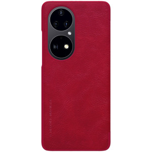 Nillkin - Qin Leather Case - Huawei P50 Pro - Red