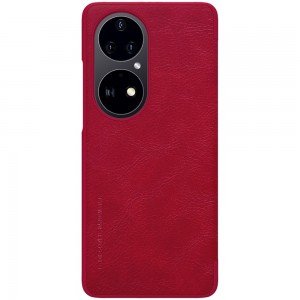 Nillkin - Qin Leather Case - Huawei P50 Pro - Red