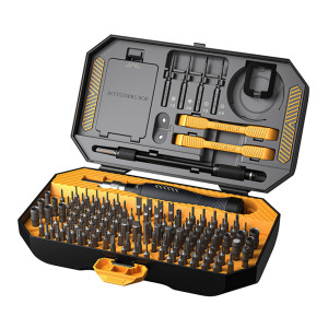 Jakemy - Precision Screwdriver Set 145in1 (JM-8183) - for GSM Repairs with Handle Accessories, 132 Bits - Black