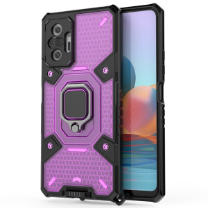 Techsuit - Honeycomb Armor - Xiaomi Redmi Note 10 Pro / Note 10 Pro Max - Rose-Violet