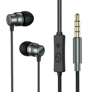 Yesido - Stereo Earphones (YH32) - Jack 3.5mm with Microphone, 1.2m - Black