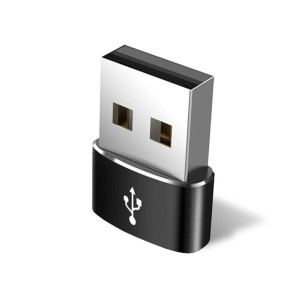 Techsuit - Adapter - Type-C to USB, 3A - Black