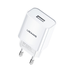 Usams - Wall Charger U-Star Series T18 (US-CC075) - Single USB, 2.1A - White
