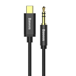 Baseus - Audio Cable Adapter M01 (CAM01-01) - USB-C to Jack 3.5mm, Digital Audio Transmission, Gold-plated Plug, 1.2m - Black