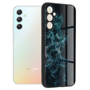 Techsuit - Glaze Series - Samsung Galaxy A34 5G - Blue Nebula