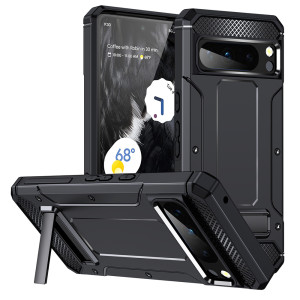 Techsuit - Hybrid Armor Kickstand - Google Pixel 8 Pro - Black