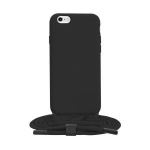 Techsuit - Crossbody Lanyard - iPhone 6/ 6S - Black