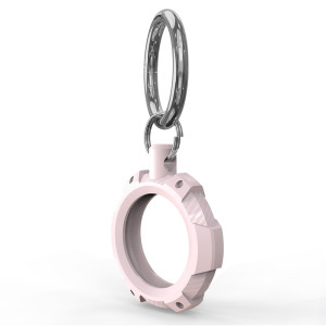 Techsuit - Rugged Armor Pro Secure Holder (RSH1) - Apple AirTag Case, with Metal Ring - Pink