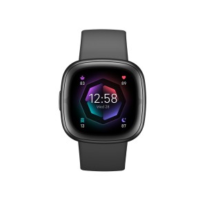 Fitbit Sense 2 Aluminium Αδιάβροχο Smartwatch με Παλμογράφο (Shadow Grey / Graphite)