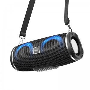 Φορητό Ηχείο Wireless Hoco HC12 Sports V5.0 2x5W 1200mAh Ενσωματωμένο Μικρόφωνο FM Micro SD USB AUX LED Μαύρο