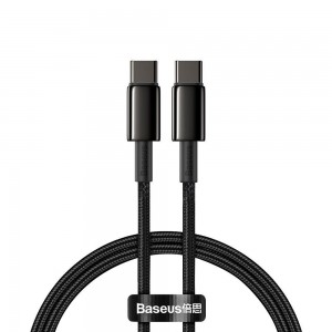 BASEUS cable Type C to Type C PD 5A 100W Tungsten CATWJ-01 1 m black