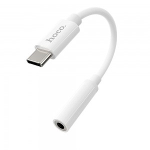 HOCO adapter AUX Type C to Jack 3,5 mm LS30 white