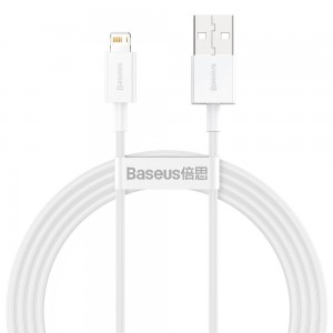 BASEUS cable USB A to Lightning 2,4A Superior CALYS-B02 1,5 m white