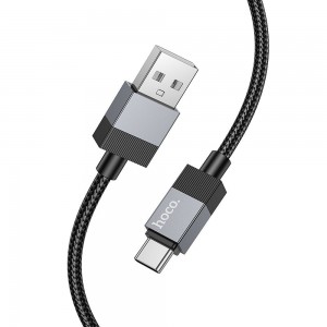 Cable Usb A To Usb C Hoco 3A 1 M X110 Black