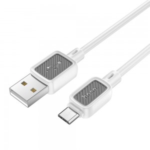 Cable Usb A To Micro Usb Hoco 2,4A 1 M X108 White
