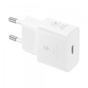 SAMSUNG original charger Type C PD 3A 25W GaN EP-T2510NWEGEU white blister