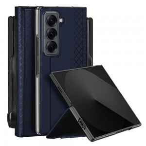 DUX DUCIS case BRIL with pen holder for SAMSUNG Z Fold SE/W25 blue