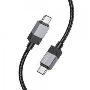 Cable Usb C To Usb C Hoco 3A 60W 1 M X110 Black