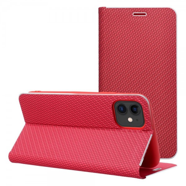 Luna Book Carbon For Iphone 17 Pro Red