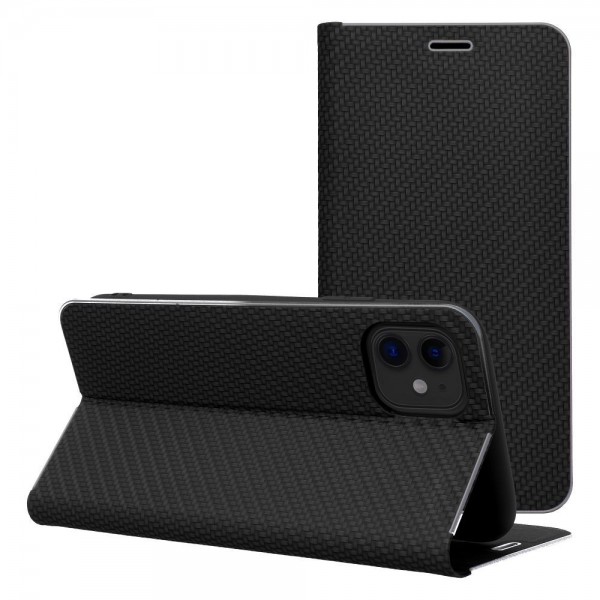 Luna Book Carbon For Iphone 17 Pro Black