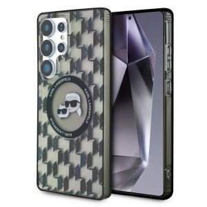 KARL LAGERFELD case for SAMSUNG S25 Ultra KLHMS25LHMCKMHK (Magnetic IML Metal Monogram KC Heads) black