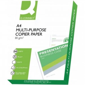 Χαρτί Q-Connect COPY, 80g/m2, λευκό , A4, class C, δέσμη 500 φύλλων