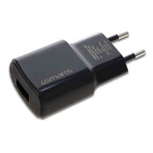 4Smarts Φορτιστής με Θύρα USB-A και Καλώδιο micro USB 18W Quick Charge 3.0 Μαύρος