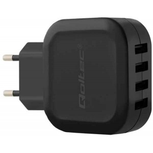 Qoltec 50192 Intelligent Charger 24W / 5V / 4.8A / 4XUSB