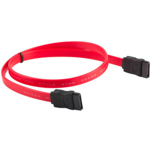 LANBERG SATA DATA III (6GB/S) F/F CABLE RED 30CM