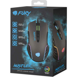 Natec Fury Hustler 1698 RGB Gaming Ποντίκι