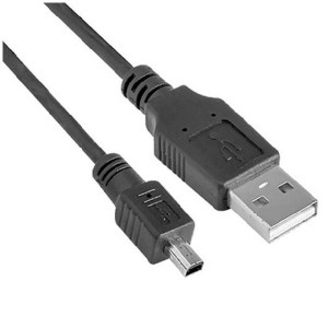 NILOX CABLE USB 2.0 BLACK A/MALE MINI B 5M BLACK