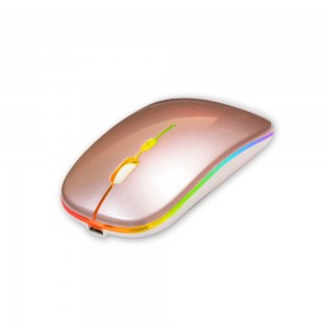 Setty wireless RGB mouse rose gold